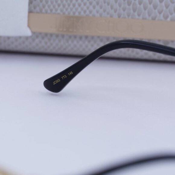 Final Price! Jimmy Choo JC302 07T3 00 Black/Gold Eyeglasses 53mm - Picture 8 of 10